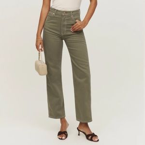 Reformation size 25 Cowboy High Rise Straight Jeans